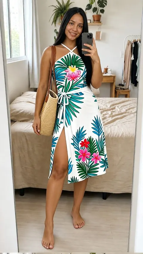 Pareô vestido de amarração - foto 1