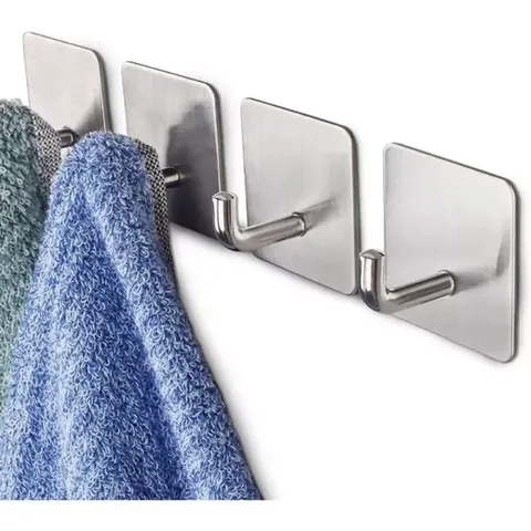 Ganchos adesivos de inox - foto 1