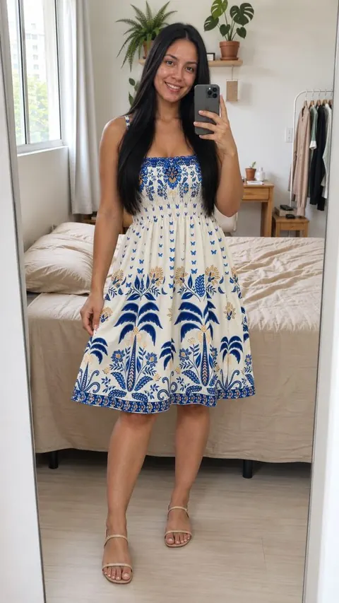 Vestido curto plissado tubinho - foto 1